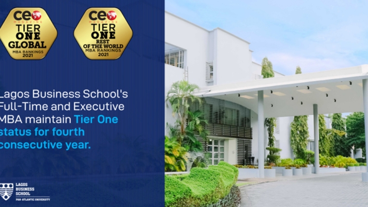 Lagos Business School MBA Programme Maintains Tier-One Ranking in the 2021 CEO Magazine Global Ranking